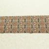 名古屋帯 全通柄 良品 正絹 幾何学柄・抽象柄 名古屋仕立て なごや帯 リサイクル帯 帯 ベージュ_画像13