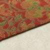 名古屋帯 全通柄 美品 正絹 木の葉・植物柄 名古屋仕立て なごや帯 リサイクル帯 帯 赤・朱_画像12