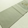 名古屋帯 太鼓柄 正絹 風景柄 名古屋仕立て なごや帯 リサイクル帯 帯 金彩 シンプル 緑・うぐいす色_画像8