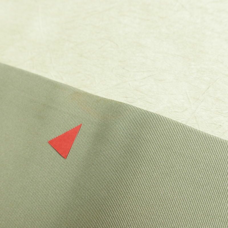 名古屋帯 太鼓柄 正絹 風景柄 名古屋仕立て なごや帯 リサイクル帯 帯 金彩 シンプル 緑・うぐいす色_画像18