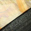 名古屋帯 六通柄 ふくれ織 正絹 幾何学柄・抽象柄 なごや帯 リサイクル帯 帯 引箔 多色使い_画像12