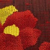 名古屋帯 六通柄 美品 正絹 花柄 名古屋仕立て なごや帯 リサイクル帯 帯 シンプル 小豆・エンジ_画像6