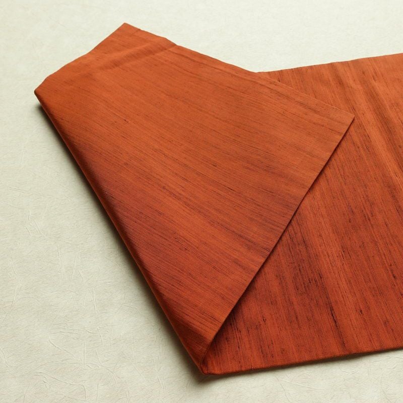 名古屋帯 太鼓柄 正絹 木の葉・植物柄 名古屋仕立て なごや帯 リサイクル帯 帯 モダン シンプル 洒落 橙_画像9