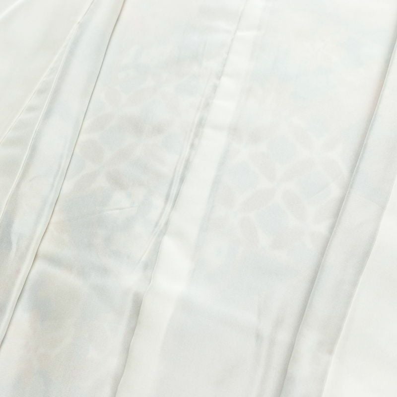 小紋 良品 縮緬 総柄 正絹 幾何学柄・抽象柄 袷仕立て 身丈164.5cm 裄丈67cm リサイクル着物 着物 多色使い_画像17