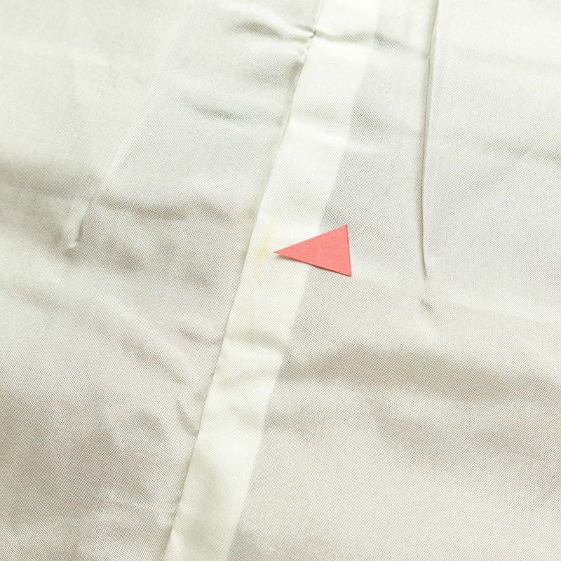 紬 正絹 その他の柄 袷仕立て 身丈153.5cm 裄丈62.5cm リサイクル着物 着物 モダン シンプル 茶_画像21