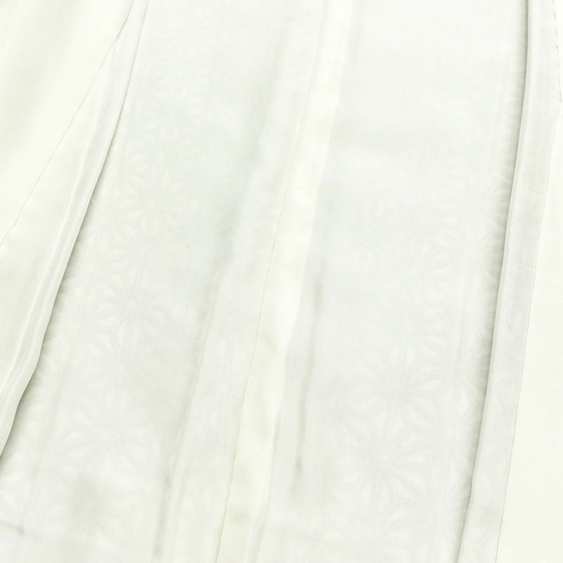 小紋 良品 付下小紋 正絹 麻の葉柄 袷仕立て 身丈158cm 裄丈64.5cm リサイクル着物 着物 赤・朱_画像18