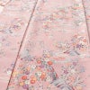 小紋 良品 しつけ糸付き 縮緬 正絹 風景柄 袷仕立て 身丈160.5cm 裄丈64.5cm リサイクル着物 着物 ピンク_画像5