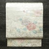 名古屋帯 六通柄 良品 正絹 花柄 名古屋仕立て なごや帯 リサイクル帯 帯 箔 金・銀_画像1