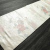 名古屋帯 六通柄 良品 正絹 花柄 名古屋仕立て なごや帯 リサイクル帯 帯 箔 金・銀_画像9