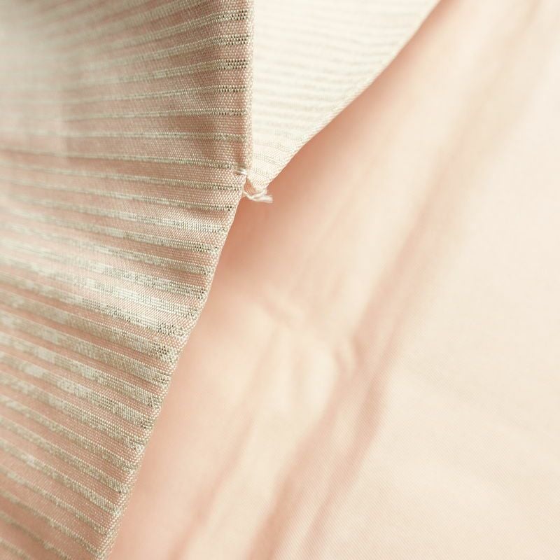 名古屋帯 六通柄 良品 正絹 花柄 名古屋仕立て なごや帯 リサイクル帯 帯 箔 金・銀_画像18