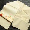 名古屋帯 太鼓柄 美品 正絹 人物・動物柄 名古屋仕立て なごや帯 リサイクル帯 帯 シンプル クリーム_画像17