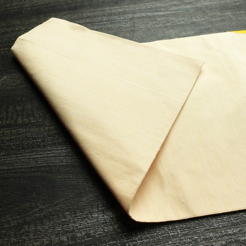 名古屋帯 太鼓柄 良品 正絹 幾何学柄・抽象柄 名古屋仕立て なごや帯 リサイクル帯 帯 モダン クリーム_画像9