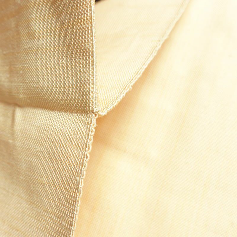 名古屋帯 太鼓柄 良品 正絹 幾何学柄・抽象柄 名古屋仕立て なごや帯 リサイクル帯 帯 モダン クリーム_画像19