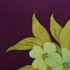 名古屋帯 太鼓柄 正絹 花柄 名古屋仕立て なごや帯 リサイクル帯 帯 シンプル 紫・藤色_画像6