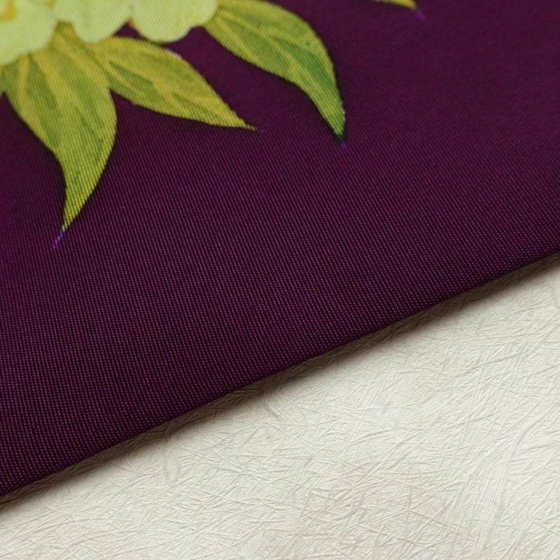 名古屋帯 太鼓柄 正絹 花柄 名古屋仕立て なごや帯 リサイクル帯 帯 シンプル 紫・藤色_画像13