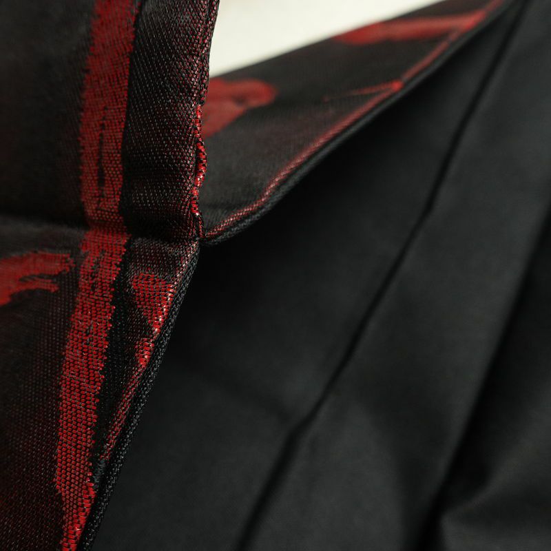 名古屋帯 六通柄 良品 正絹 木の葉・植物柄 名古屋仕立て なごや帯 リサイクル帯 帯 小豆・エンジ_画像20