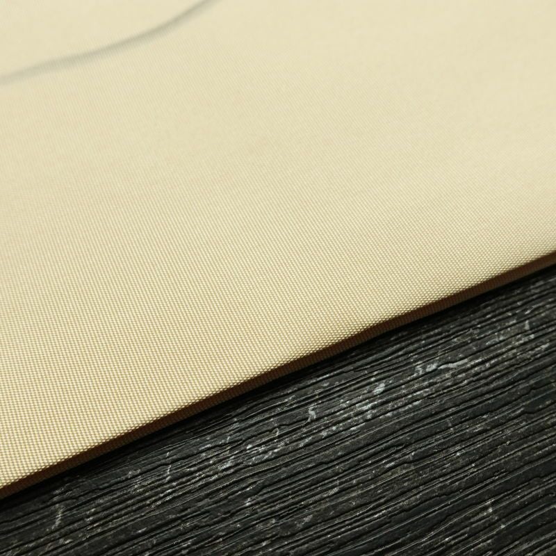 名古屋帯 太鼓柄 良品 正絹 花柄 名古屋仕立て なごや帯 リサイクル帯 帯 刺繍 シンプル ベージュ_画像11