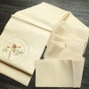 名古屋帯 太鼓柄 良品 正絹 花柄 名古屋仕立て なごや帯 リサイクル帯 帯 刺繍 シンプル ベージュ_画像15