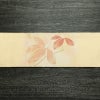 名古屋帯 太鼓柄 正絹 花柄 名古屋仕立て なごや帯 リサイクル帯 帯 金糸 シンプル オレンジベージュ 橙_画像15