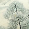 名古屋帯 太鼓柄 落款入り 正絹 風景柄 名古屋仕立て なごや帯 リサイクル帯 帯 白_画像5