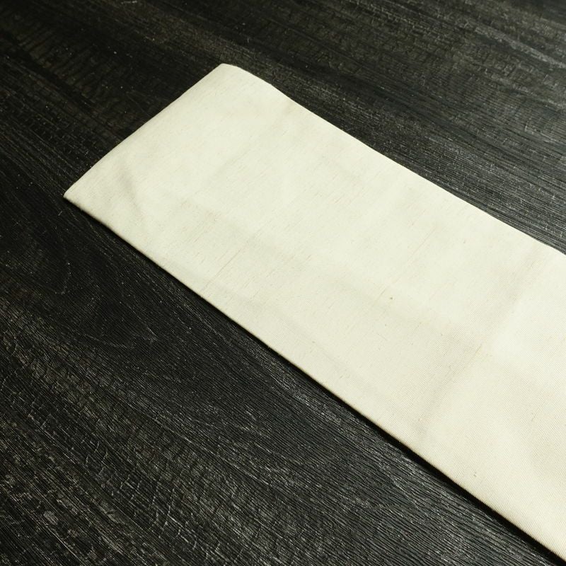 名古屋帯 太鼓柄 落款入り 正絹 風景柄 名古屋仕立て なごや帯 リサイクル帯 帯 白_画像16