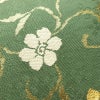 袋帯 太鼓柄 フォーマル用 正絹 花柄 リサイクル帯 帯 金糸 緑・うぐいす色_画像3