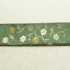 袋帯 太鼓柄 フォーマル用 正絹 花柄 リサイクル帯 帯 金糸 緑・うぐいす色_画像13