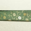 袋帯 太鼓柄 フォーマル用 正絹 花柄 リサイクル帯 帯 金糸 緑・うぐいす色_画像14