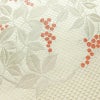 名古屋帯 太鼓柄 美品 落款入り 正絹 木の葉・植物柄 名古屋仕立て なごや帯 リサイクル帯 帯 シンプル_画像3