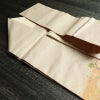 名古屋帯 螺鈿箔 太鼓柄 良品 しつけ糸付き 正絹 花柄 名古屋仕立て なごや帯 リサイクル帯 帯 箔 金彩 ベージュ_画像20