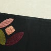 名古屋帯 太鼓柄 金駒刺繍 正絹 古典柄 名古屋仕立て なごや帯 リサイクル帯 帯 刺繍 シンプル 黒_画像17