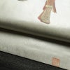 名古屋帯 太鼓柄 落款入り 正絹 人物・動物柄 名古屋仕立て なごや帯 リサイクル帯 帯 箔 緑・うぐいす色_画像8
