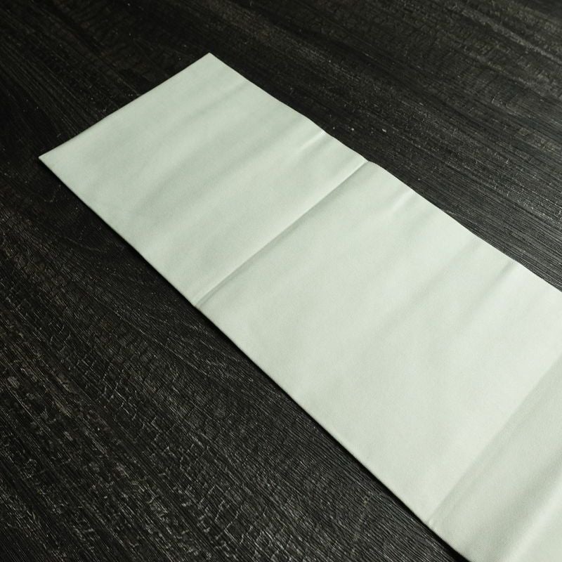 名古屋帯 太鼓柄 落款入り 正絹 人物・動物柄 名古屋仕立て なごや帯 リサイクル帯 帯 箔 緑・うぐいす色_画像17