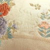 名古屋帯 太鼓柄 正絹 花柄 名古屋仕立て なごや帯 リサイクル帯 帯 箔 金糸 クリーム_画像8