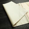 名古屋帯 太鼓柄 正絹 花柄 名古屋仕立て なごや帯 リサイクル帯 帯 箔 金糸 クリーム_画像11