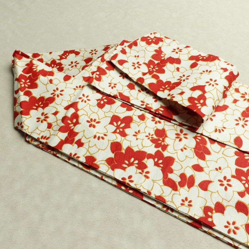 名古屋帯 全通柄 良品 正絹 花柄 名古屋仕立て なごや帯 リサイクル帯 帯 多色使い_画像21