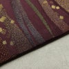 名古屋帯 六通柄 良品 正絹 縞柄・線柄 名古屋仕立て なごや帯 リサイクル帯 帯 箔 紫・藤色_画像12