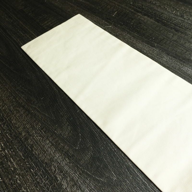 名古屋帯 太鼓柄 正絹 幾何学柄・抽象柄 名古屋仕立て なごや帯 リサイクル帯 帯 箔 白_画像16