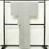 色留袖 落款入り 縮緬 正絹 幾何学柄・抽象柄 袷仕立て 身丈157.5cm 裄丈63.5cm リサイクル着物 着物 共八掛 シンプル グレー_画像2