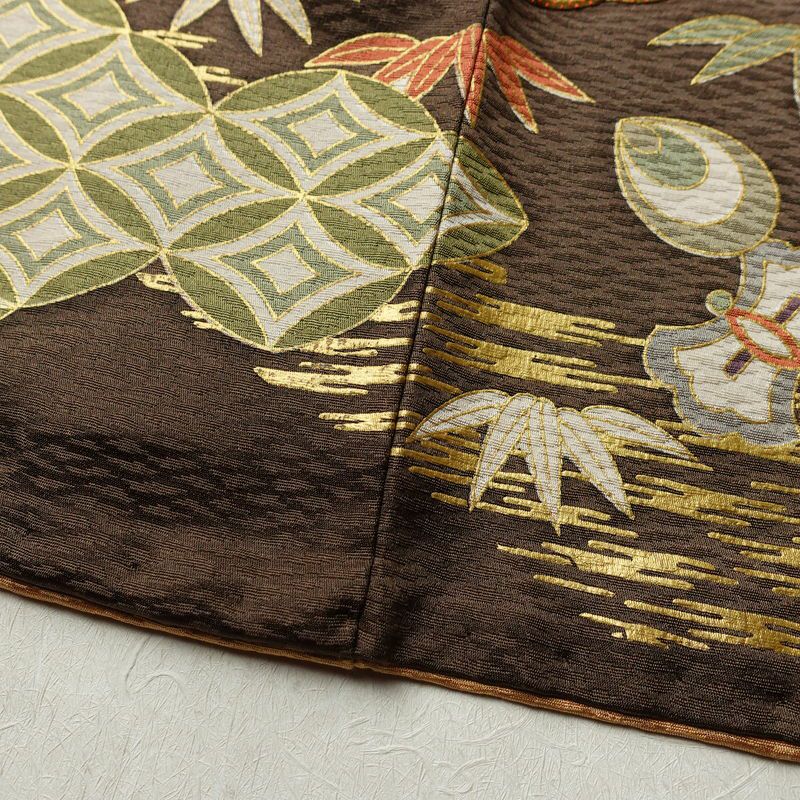 振袖 良品 金駒刺繍 正絹 古典柄 袷仕立て 身丈159.5cm 裄丈65cm リサイクル着物 着物 箔 金彩 成人式 二十歳 二十歳の集い フォーマル 華やか 菊 黄・黄土色_画像13