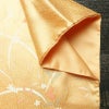 訪問着 良品 しつけ糸付き 綸子 正絹 木の葉・植物柄 袷仕立て 身丈163cm 裄丈67.5cm リサイクル着物 着物 箔 金彩 入学式 卒業式 七五三 お宮参り フォーマル 橙_画像15