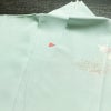 訪問着 良品 落款入り 縮緬 一つ紋付き 正絹 風景柄 袷仕立て 身丈158cm 裄丈67cm リサイクル着物 着物 共八掛 入学式 卒業式 七五三 お宮参り フォーマル 上品 緑・うぐいす色_画像18
