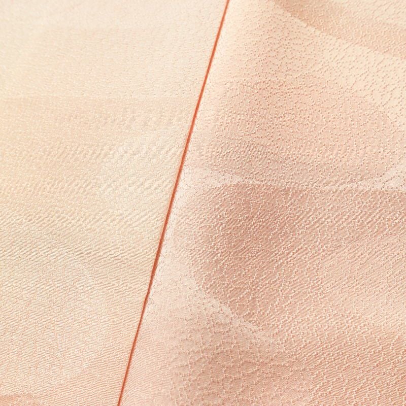 小紋 堅牢染 正絹 流水・波柄 袷仕立て 身丈161.5cm 裄丈68.5cm リサイクル着物 着物 ピンク_画像7