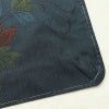 大島紬 良品 証紙なし しつけ糸付き 正絹 木の葉・植物柄 袷仕立て 身丈158.5cm 裄丈64.5cm リサイクル着物 着物 青・紺_画像15