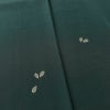 付け下げ 辻村寿三郎 ジュサブロー 美品 しつけ糸付き 縮緬 正絹 木の葉・植物柄 袷仕立て 身丈158cm 裄丈63cm リサイクル着物 着物 シンプル 緑・うぐいす色_画像8
