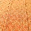 単衣 紬 美品 バチ衿仕立て 正絹 縞柄・線柄 単衣仕立て 身丈155cm 裄丈62.5cm リサイクル着物 一部しつけ糸付き 着物 橙_画像5