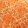 単衣 紬 美品 バチ衿仕立て 正絹 縞柄・線柄 単衣仕立て 身丈155cm 裄丈62.5cm リサイクル着物 一部しつけ糸付き 着物 橙_画像9