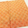 単衣 紬 美品 バチ衿仕立て 正絹 縞柄・線柄 単衣仕立て 身丈155cm 裄丈62.5cm リサイクル着物 一部しつけ糸付き 着物 橙_画像13