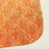 単衣 紬 美品 バチ衿仕立て 正絹 縞柄・線柄 単衣仕立て 身丈155cm 裄丈62.5cm リサイクル着物 一部しつけ糸付き 着物 橙_画像15