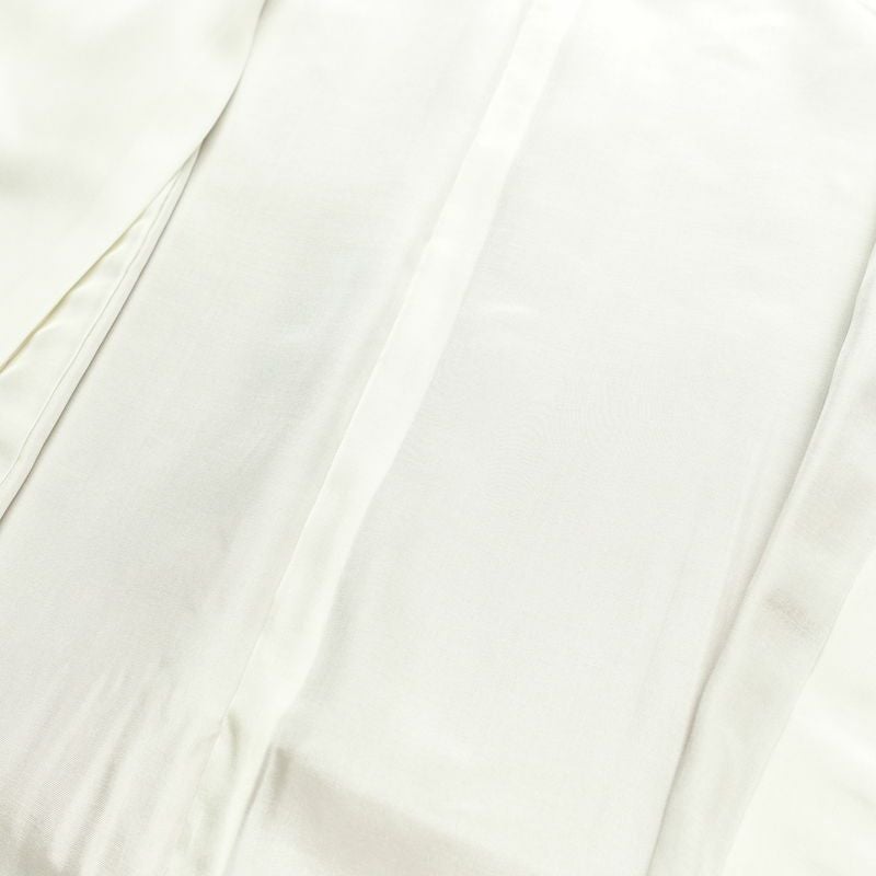 色留袖 美品 落款入り 縮緬 三つ紋付き 正絹 風景柄 袷仕立て 身丈163.5cm 裄丈66.5cm リサイクル着物 一部しつけ糸付き 着物 結婚式 パーティー フォーマル 松 ピンク_画像19